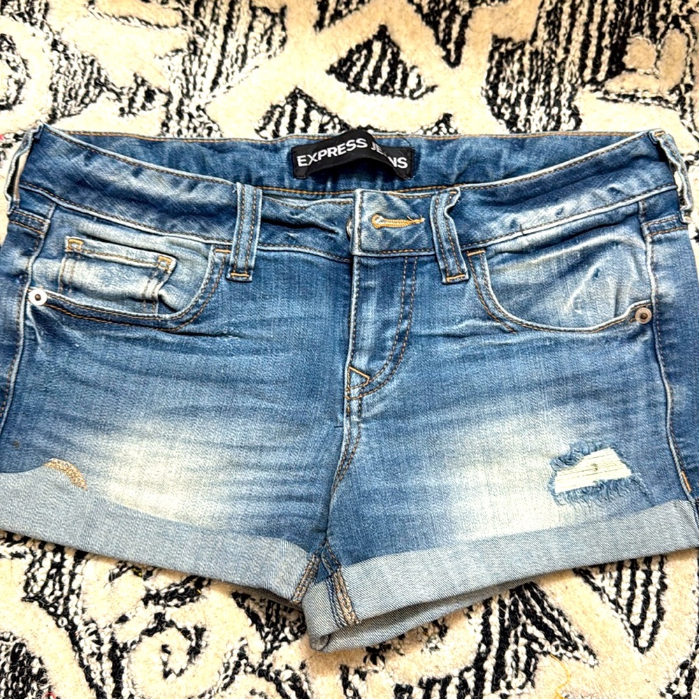 Blue shorts in size 0